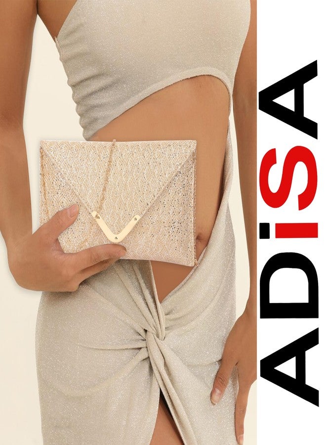 ADISA CL029 women clutch/sling bag (Gold) - Image 5